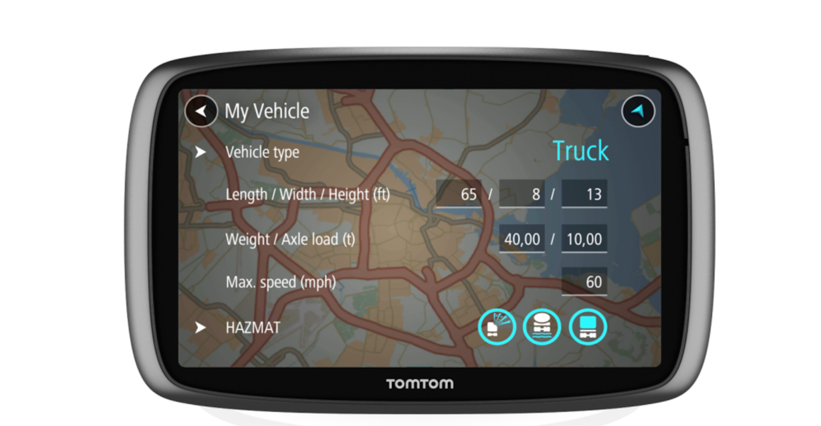 TomTom GPS aimed at professional drivers | Truckers News